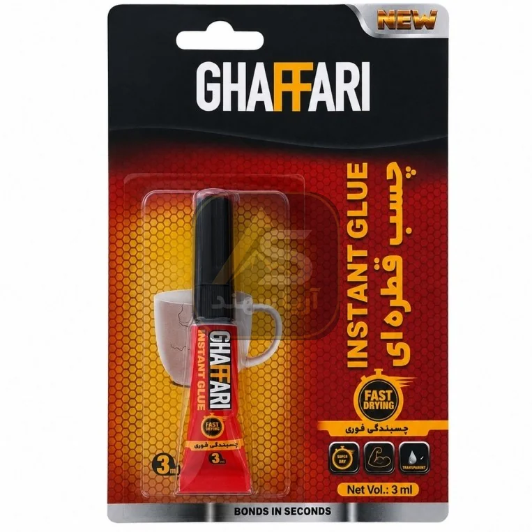 چسب قطره ای غفاری مدل INS-123 حجم 3 میلی لیتر - فروشگاه آریا سهند